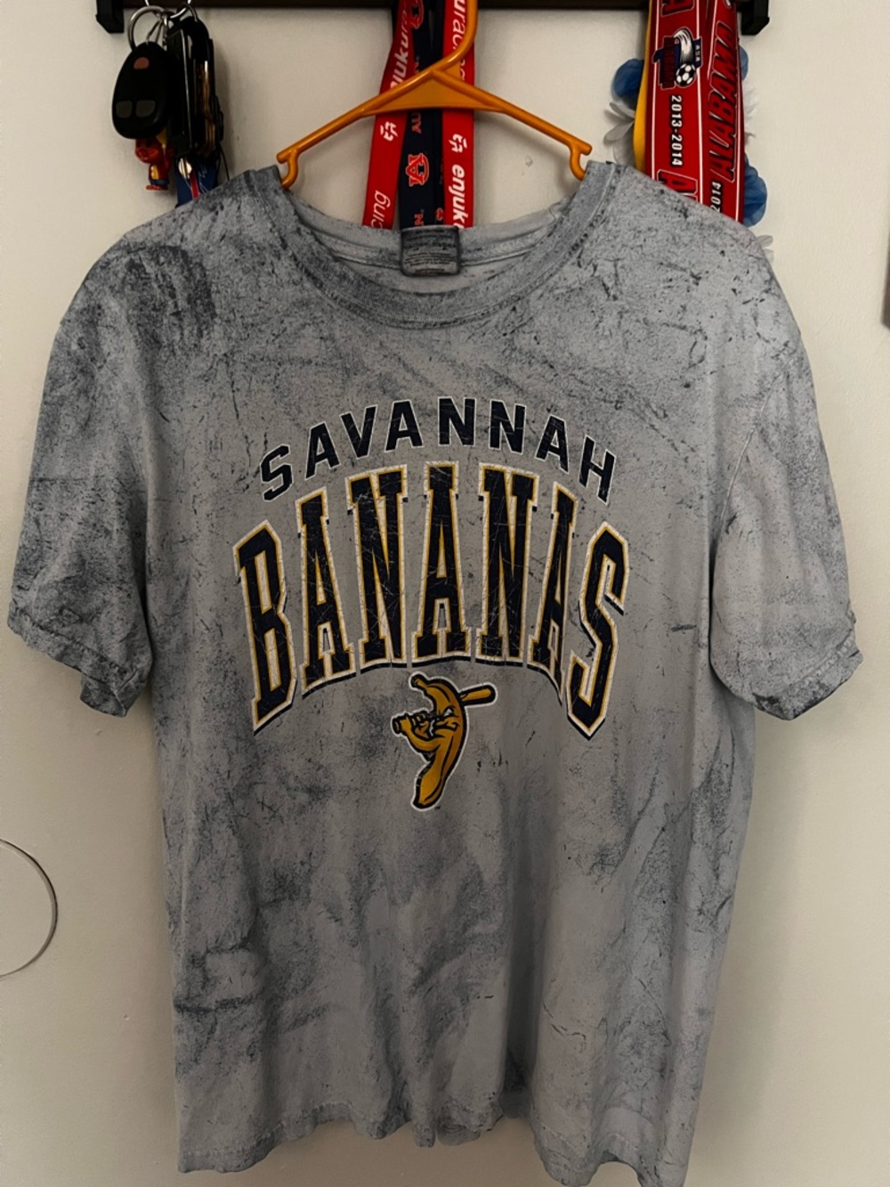 Comfort Colors Savannah Bananas Blue Marble Short Sleeve Tee